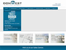Tablet Screenshot of donwest.ca